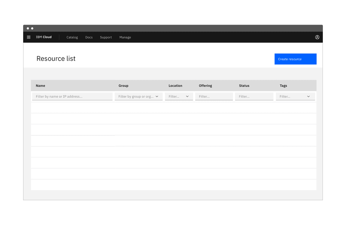 Second phase of a dashboard using skeleton states to demonstrate progressive loading